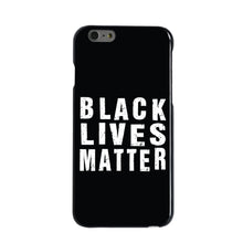 DistinctInk® Hard Plastic Snap-On Case for Apple iPhone or Samsung Galaxy - Black Lives Matter