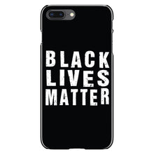 DistinctInk® Hard Plastic Snap-On Case for Apple iPhone or Samsung Galaxy - Black Lives Matter