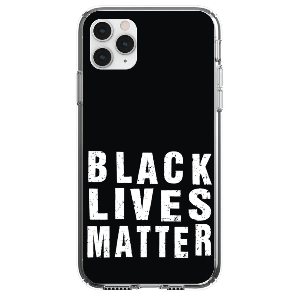 Black Lives Matter Clear Shockproof iPhone Case