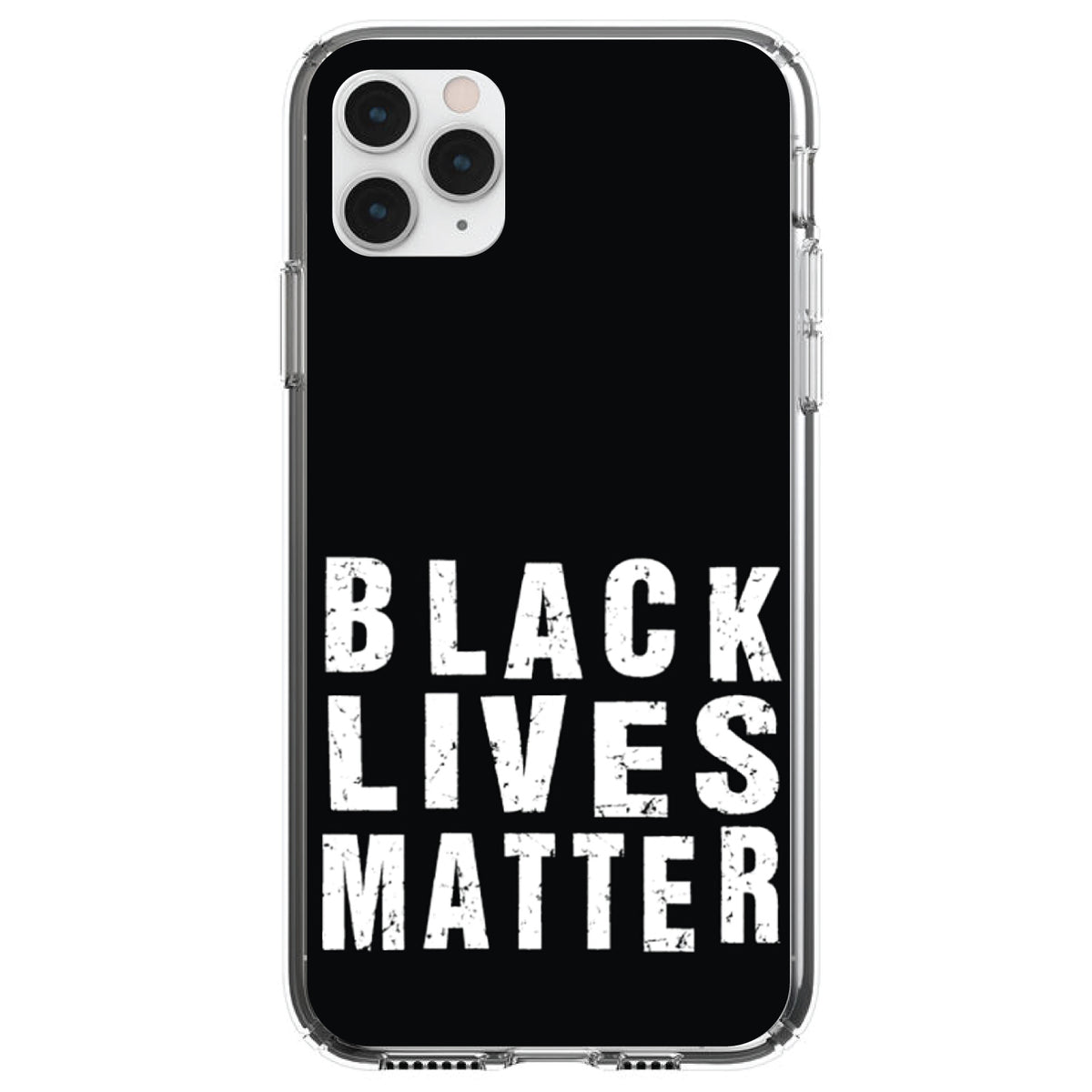 Black Lives Matter Clear Shockproof iPhone Case