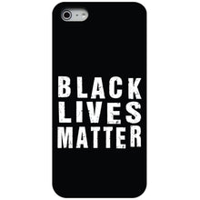 DistinctInk® Hard Plastic Snap-On Case for Apple iPhone or Samsung Galaxy - Black Lives Matter