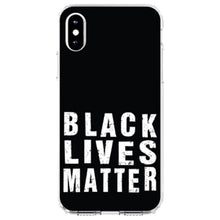 DistinctInk® Clear Shockproof Hybrid Case for Apple iPhone / Samsung Galaxy / Google Pixel - Black Lives Matter