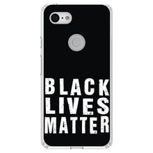 DistinctInk® Clear Shockproof Hybrid Case for Apple iPhone / Samsung Galaxy / Google Pixel - Black Lives Matter