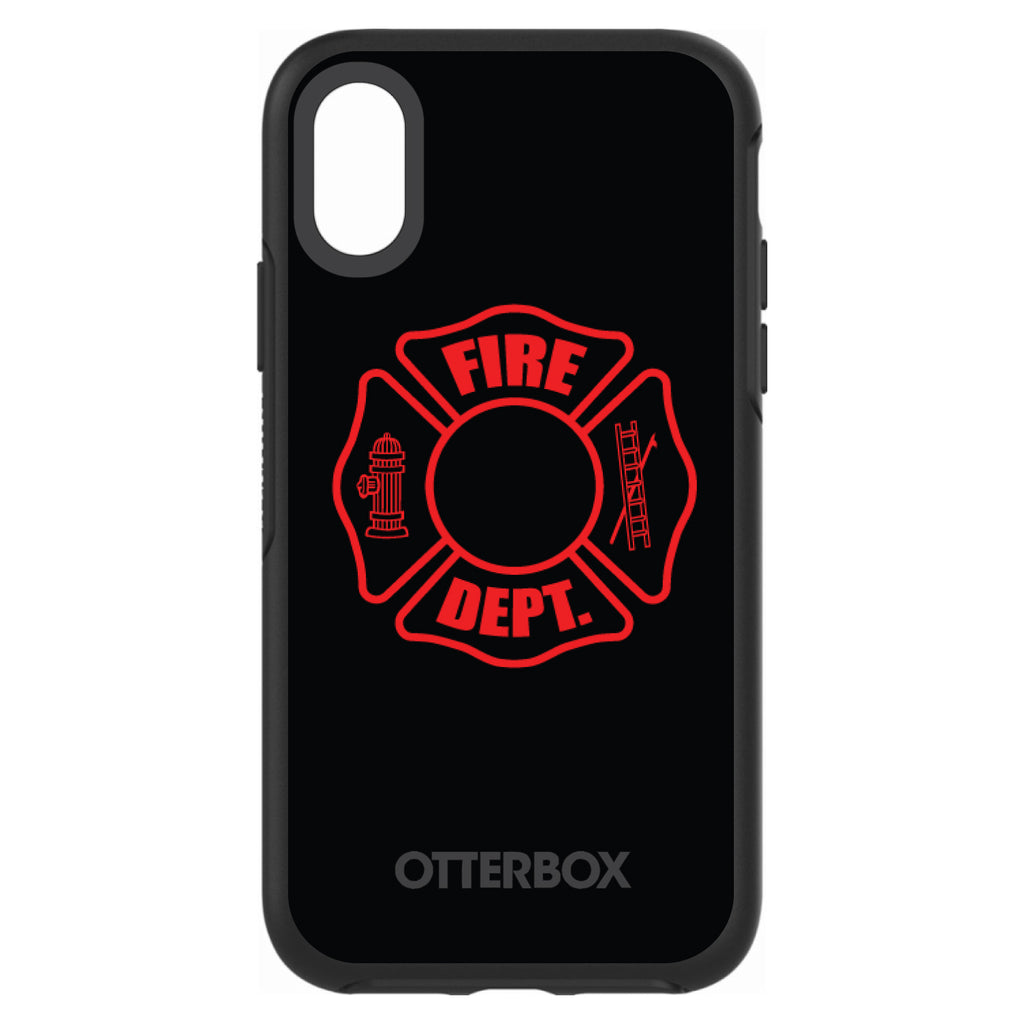 Red Fire Department OtterBox Symmetry Case for iPhone & Galaxy, view 4
