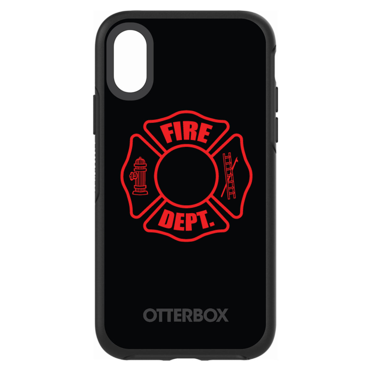 Red Fire Department OtterBox Symmetry Case for iPhone & Galaxy, view 4