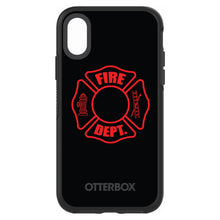 DistinctInk™ OtterBox Symmetry Series Case for Apple iPhone / Samsung Galaxy / Google Pixel - Red Fire Department