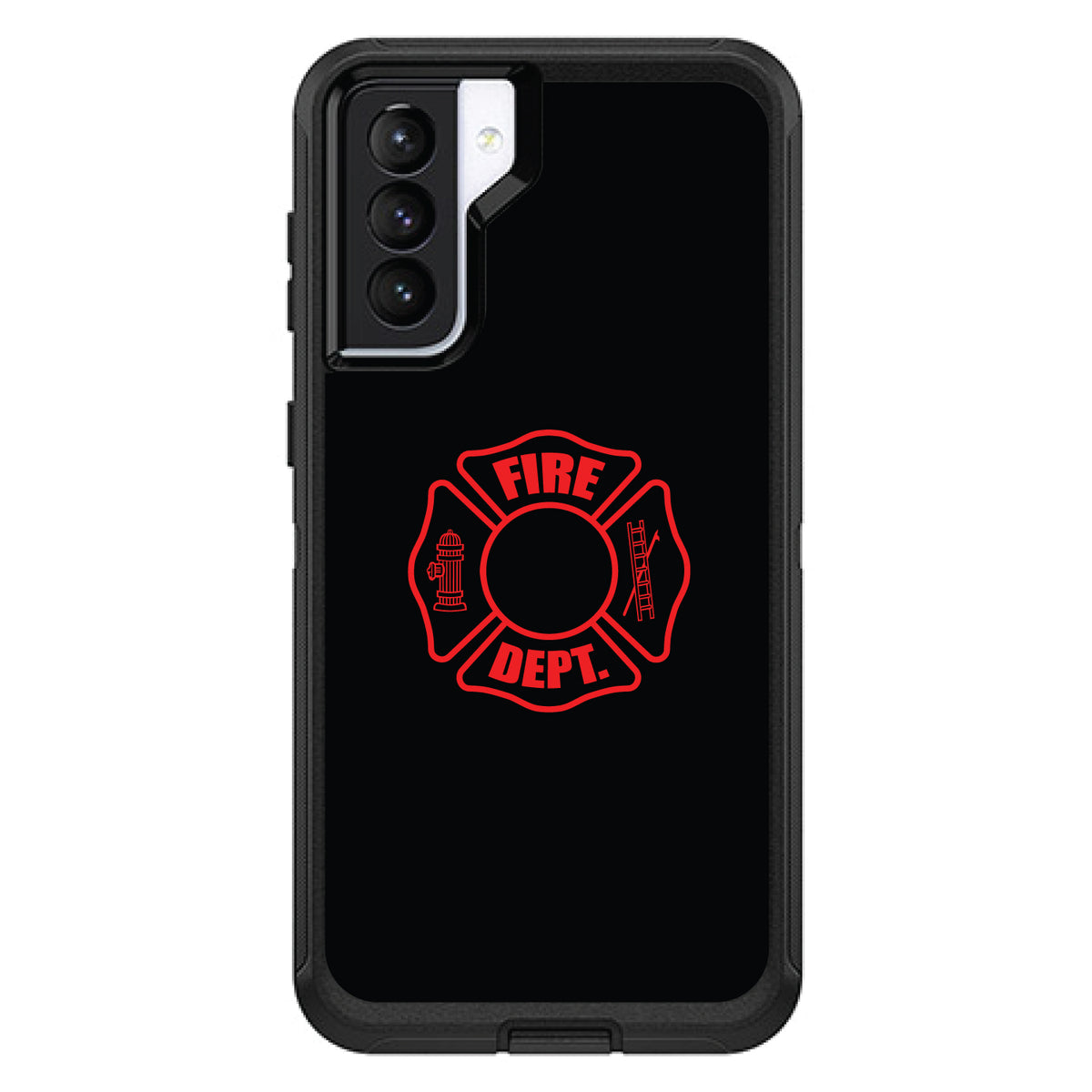 Red Fire Department OtterBox Defender Case for iPhone & Galaxy, view 6