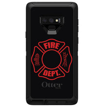 DistinctInk™ OtterBox Defender Series Case for Apple iPhone / Samsung Galaxy / Google Pixel - Red Fire Department