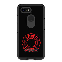 DistinctInk™ OtterBox Symmetry Series Case for Apple iPhone / Samsung Galaxy / Google Pixel - Red Fire Department