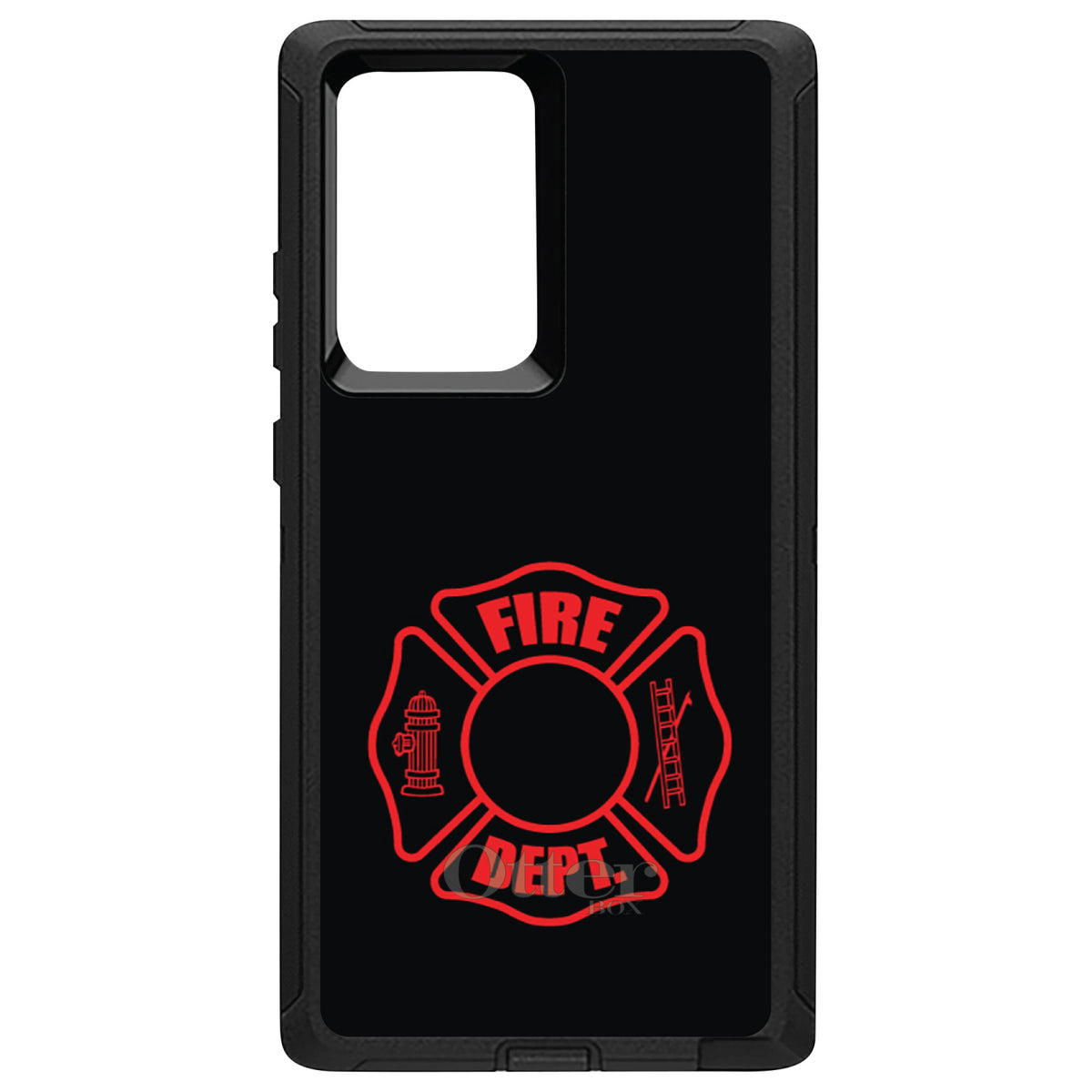 Red Fire Department OtterBox Defender Case for iPhone & Galaxy, view 13