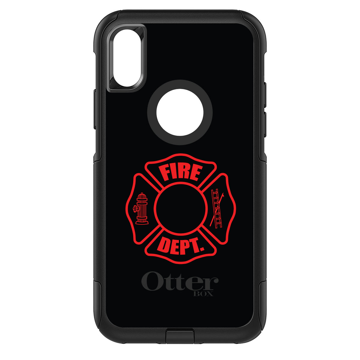 Red Fire Department OtterBox Commuter Case for iPhone & Galaxy, view 3