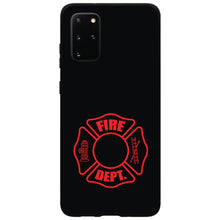 DistinctInk® Hard Plastic Snap-On Case for Apple iPhone or Samsung Galaxy - Red Fire Department