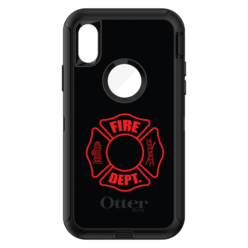 Red Fire Department OtterBox Defender Case for iPhone & Galaxy, view 3