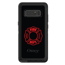 DistinctInk™ OtterBox Defender Series Case for Apple iPhone / Samsung Galaxy / Google Pixel - Red Fire Department