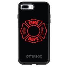 DistinctInk™ OtterBox Symmetry Series Case for Apple iPhone / Samsung Galaxy / Google Pixel - Red Fire Department