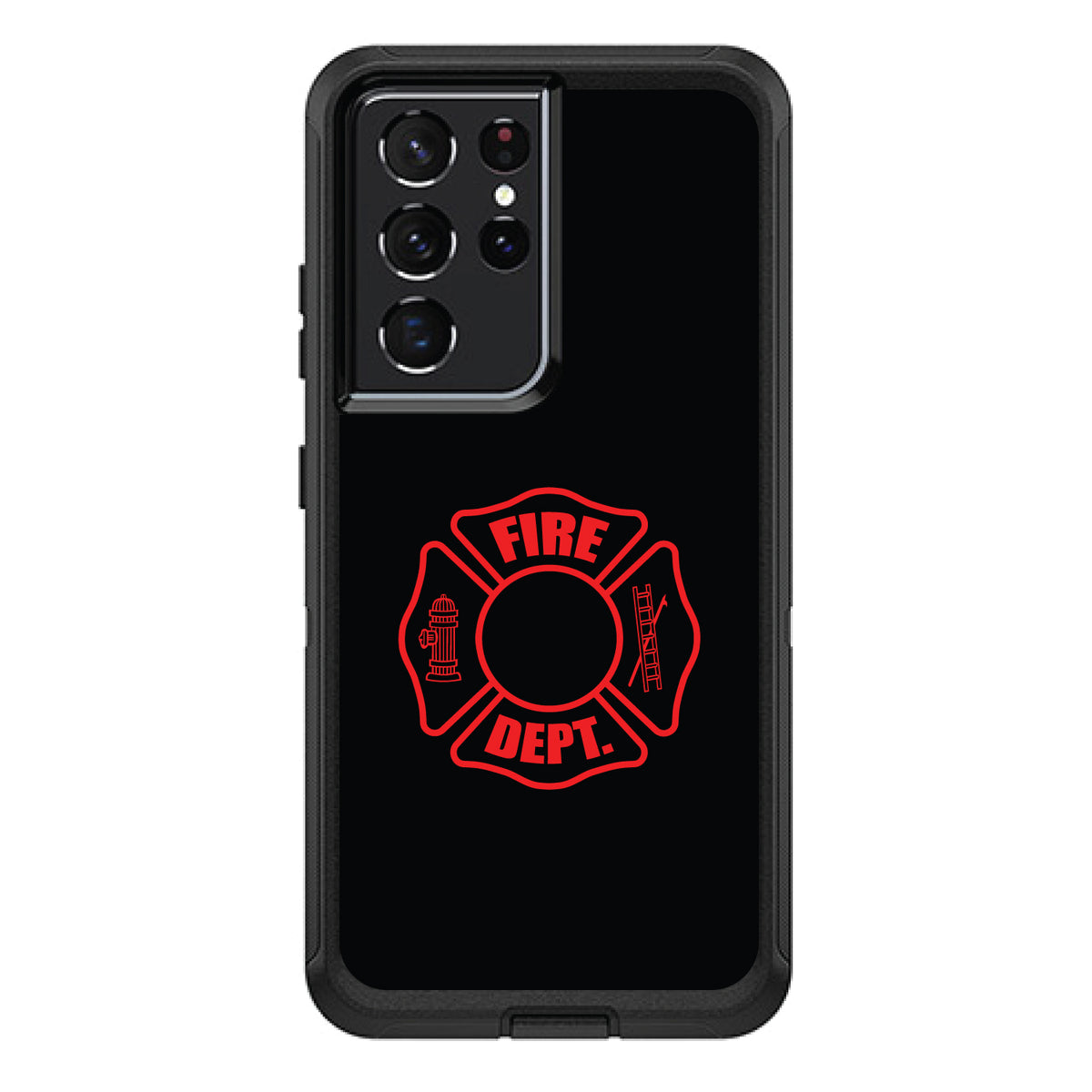 Red Fire Department OtterBox Defender Case for iPhone & Galaxy, view 7