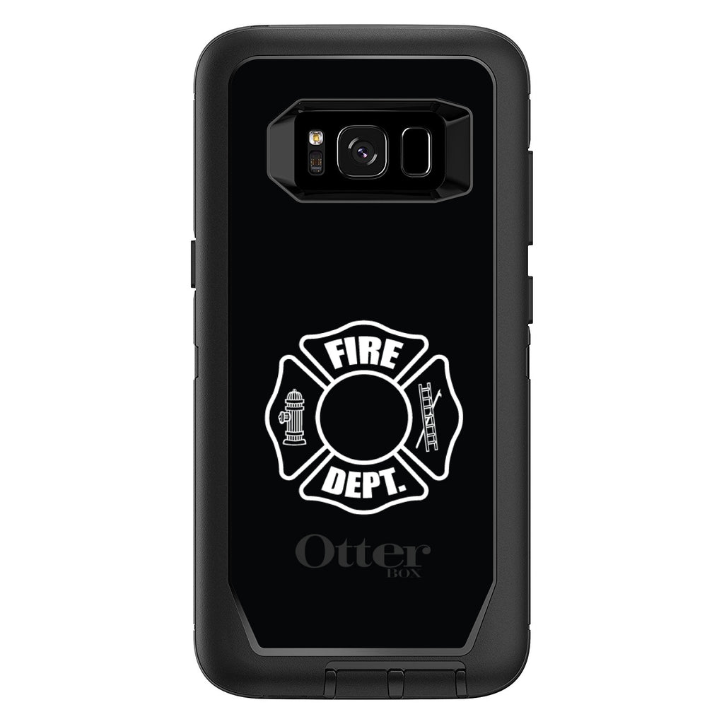 White Fire Department OtterBox Defender Case for iPhone & Galaxy, view 12