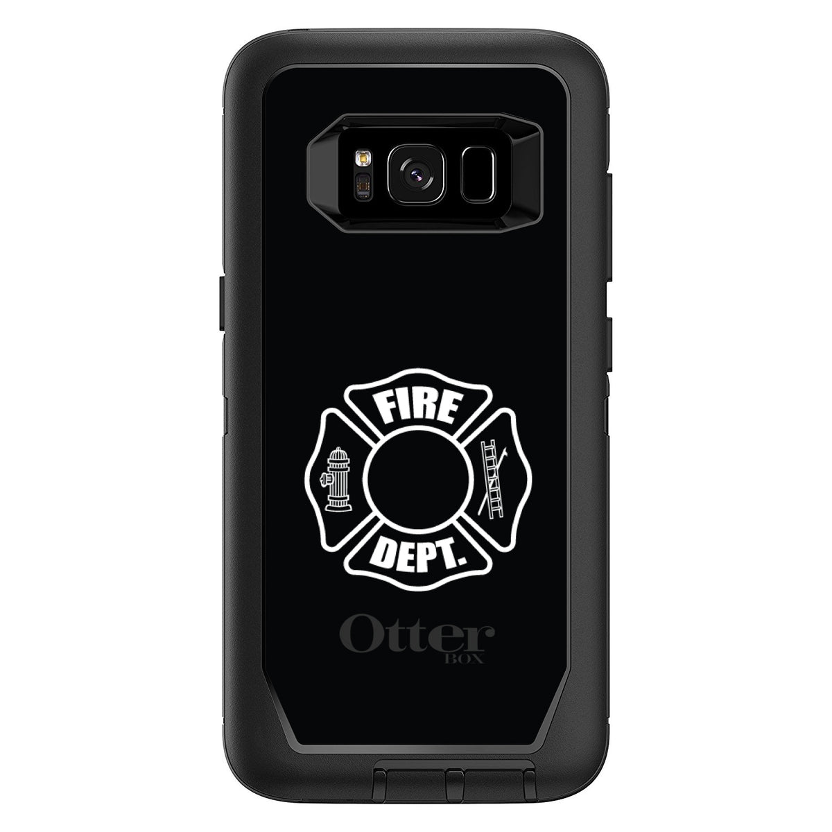 White Fire Department OtterBox Defender Case for iPhone & Galaxy, view 12