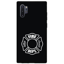 DistinctInk® Hard Plastic Snap-On Case for Apple iPhone or Samsung Galaxy - White Fire Department