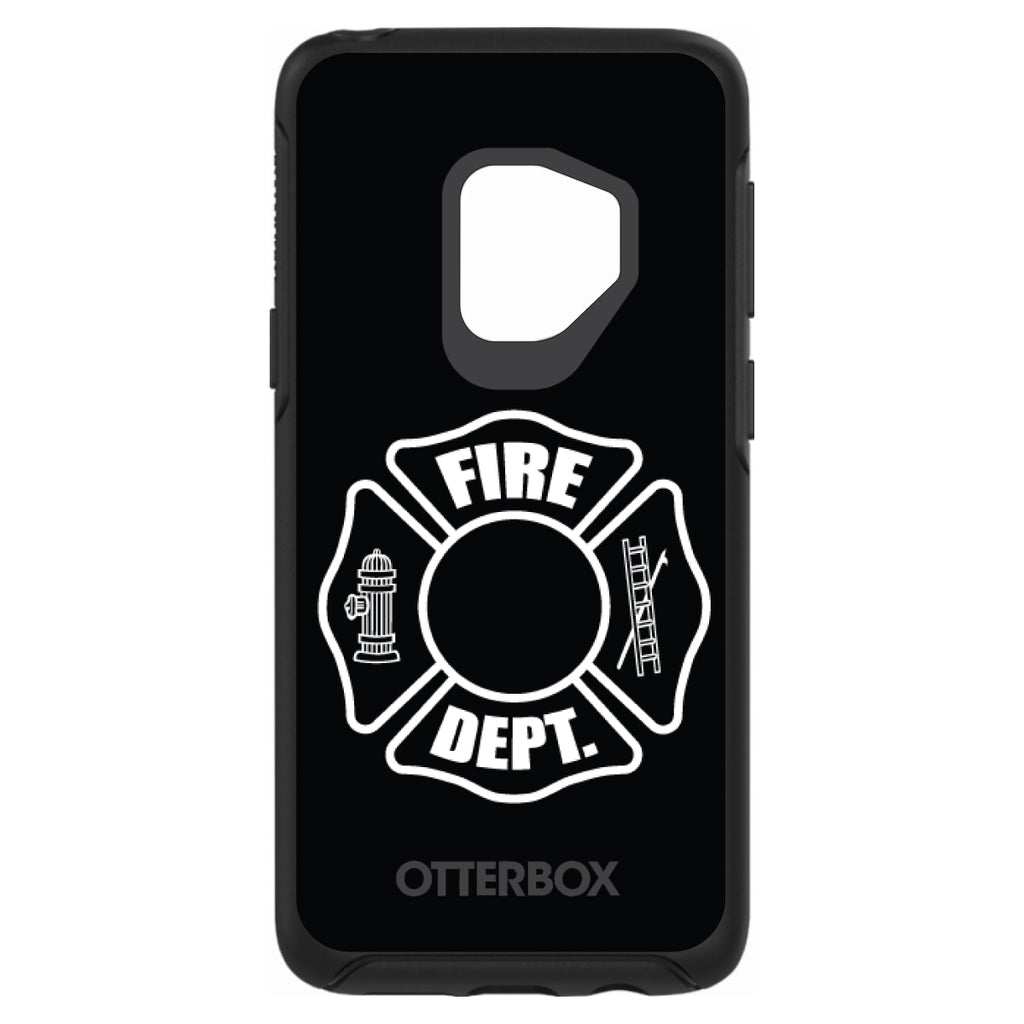 White Fire Department OtterBox Symmetry Case for iPhone & Galaxy, view 8