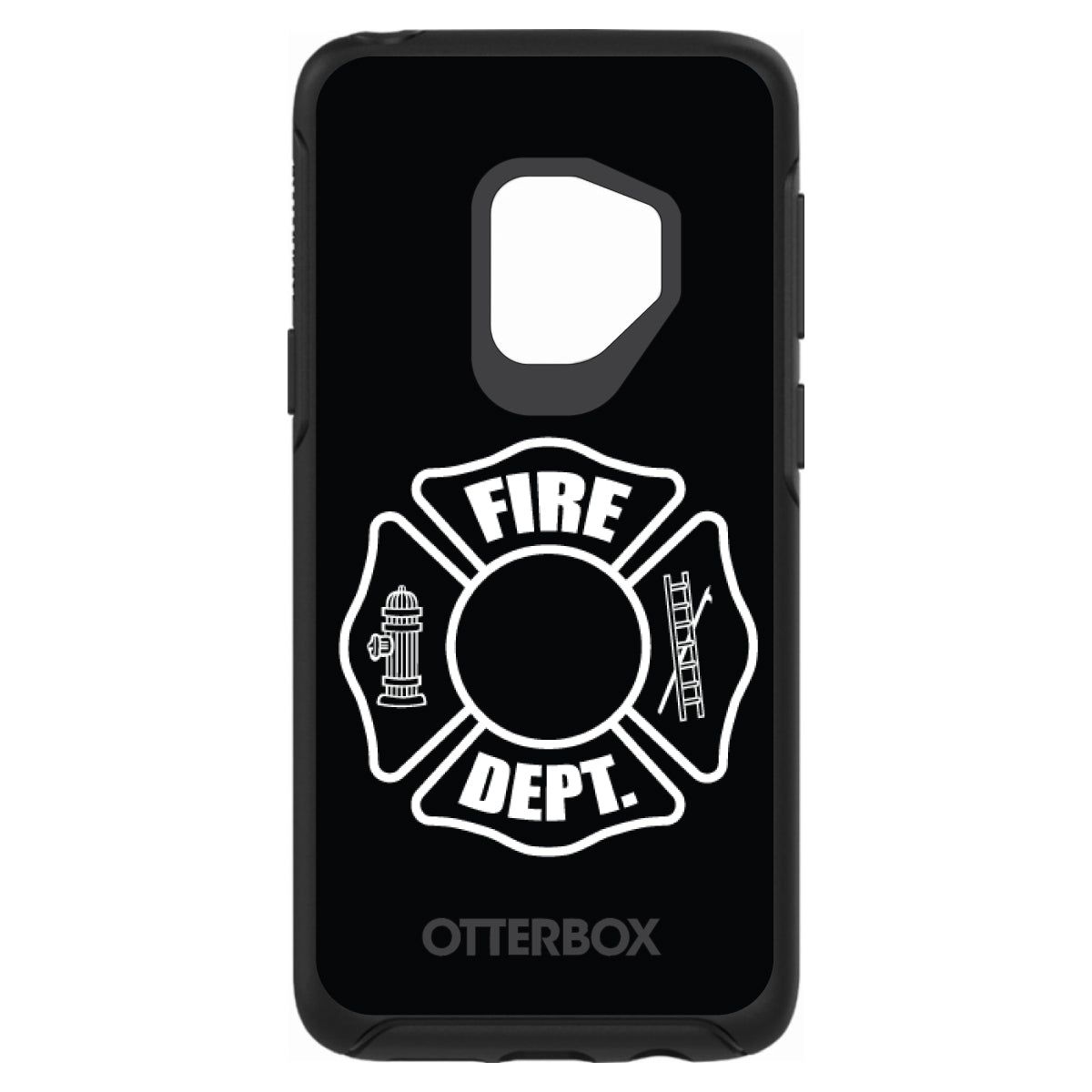 White Fire Department OtterBox Symmetry Case for iPhone & Galaxy, view 8