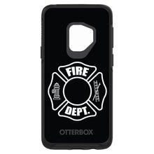 DistinctInk™ OtterBox Symmetry Series Case for Apple iPhone / Samsung Galaxy / Google Pixel - White Fire Department