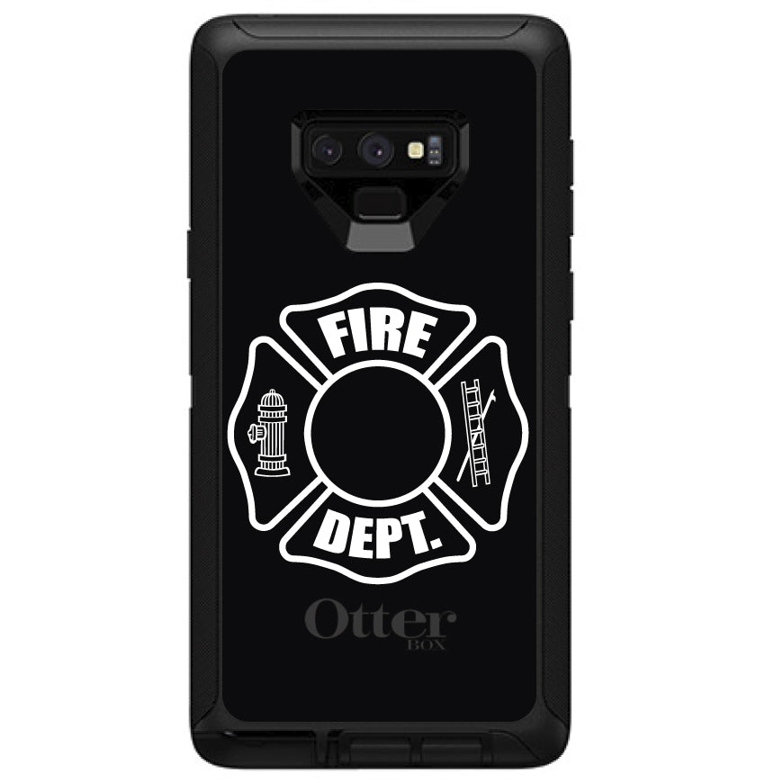 White Fire Department OtterBox Defender Case for iPhone & Galaxy, view 16