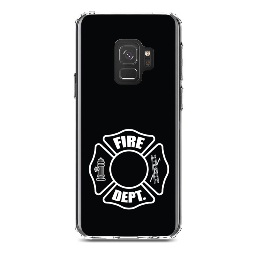 White Fire Department Maltese Cross Clear Shockproof iPhone Case, view 19