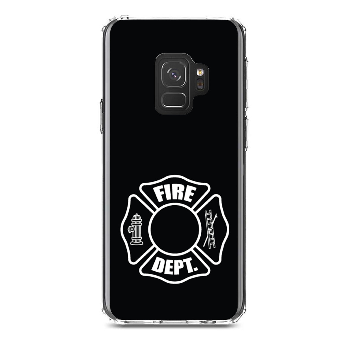 White Fire Department Maltese Cross Clear Shockproof iPhone Case, view 19