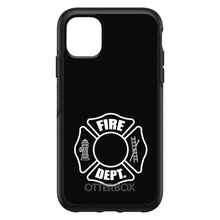 DistinctInk™ OtterBox Symmetry Series Case for Apple iPhone / Samsung Galaxy / Google Pixel - White Fire Department