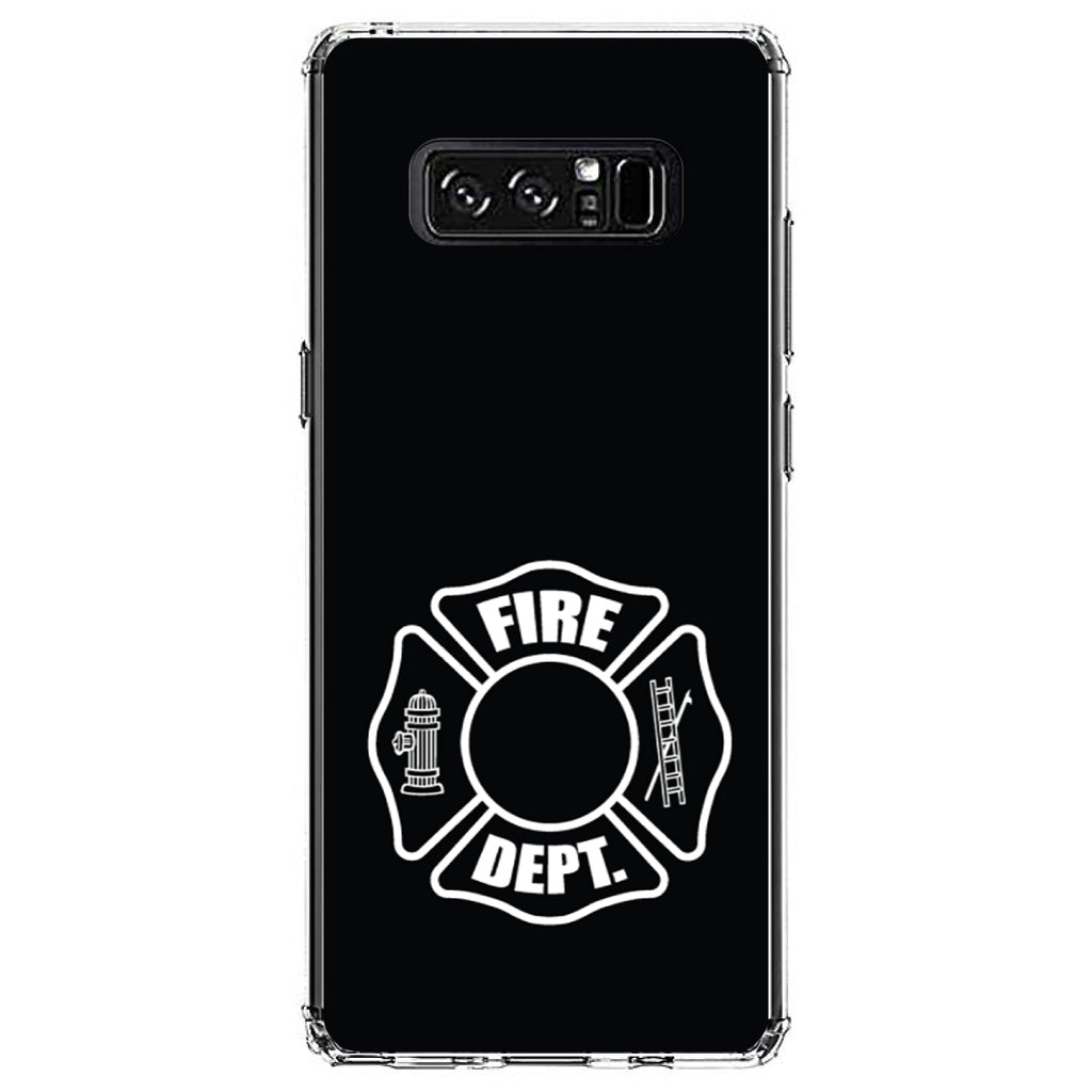White Fire Department Maltese Cross Clear Shockproof iPhone Case, view 12