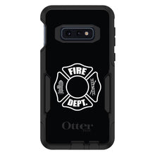 DistinctInk™ OtterBox Commuter Series Case for Apple iPhone or Samsung Galaxy - White Fire Department