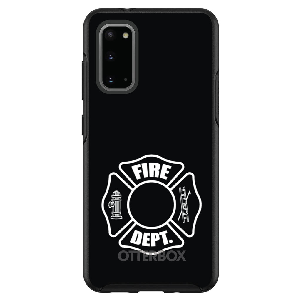 White Fire Department OtterBox Symmetry Case for iPhone & Galaxy, view 5
