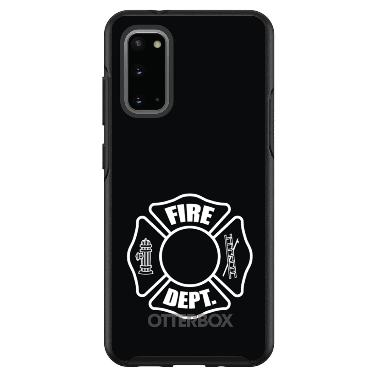 White Fire Department OtterBox Symmetry Case for iPhone & Galaxy, view 5