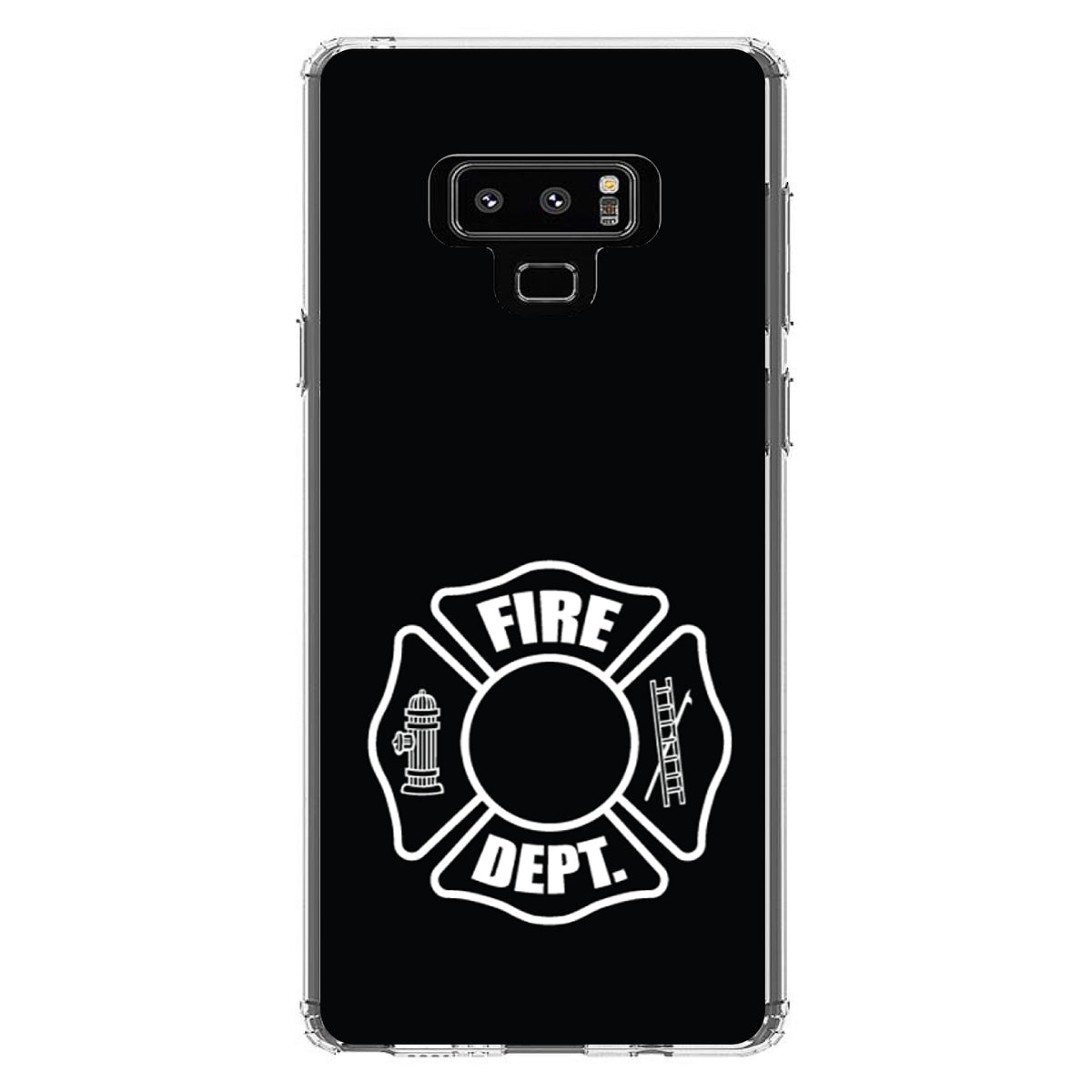 White Fire Department Maltese Cross Clear Shockproof iPhone Case, view 11