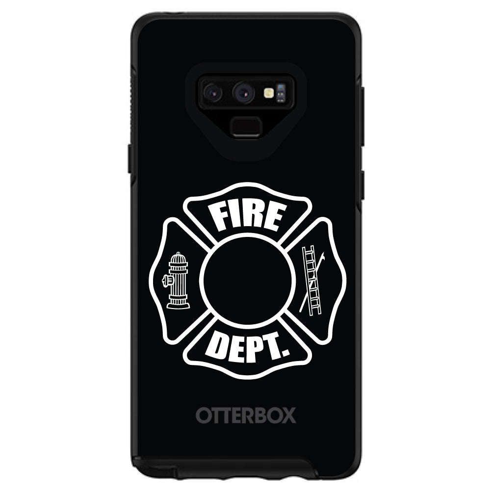 White Fire Department OtterBox Symmetry Case for iPhone & Galaxy, view 13