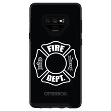 DistinctInk™ OtterBox Symmetry Series Case for Apple iPhone / Samsung Galaxy / Google Pixel - White Fire Department