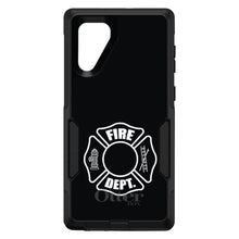 DistinctInk™ OtterBox Commuter Series Case for Apple iPhone or Samsung Galaxy - White Fire Department