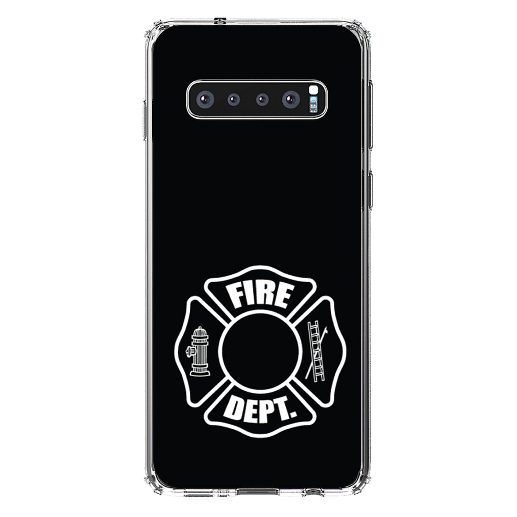 White Fire Department Maltese Cross Clear Shockproof iPhone Case, view 17