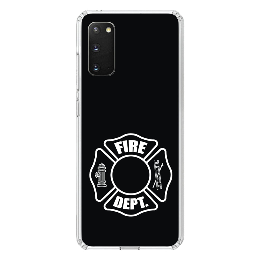 White Fire Department Maltese Cross Clear Shockproof iPhone Case, view 14
