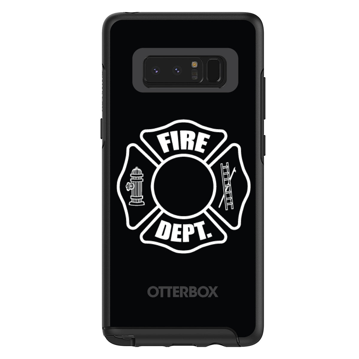 White Fire Department OtterBox Symmetry Case for iPhone & Galaxy, view 14