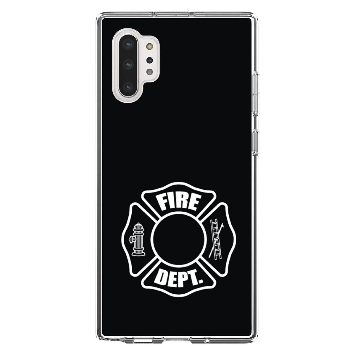 White Fire Department Maltese Cross Clear Shockproof iPhone Case, view 10