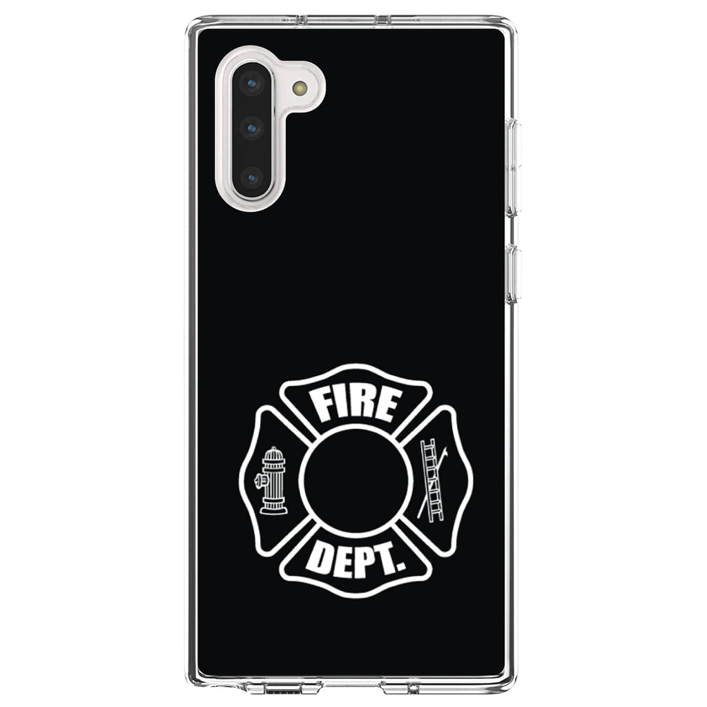 White Fire Department Maltese Cross Clear Shockproof iPhone Case, view 9