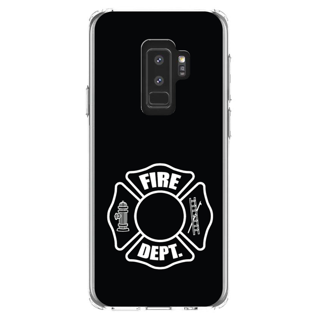 White Fire Department Maltese Cross Clear Shockproof iPhone Case, view 20