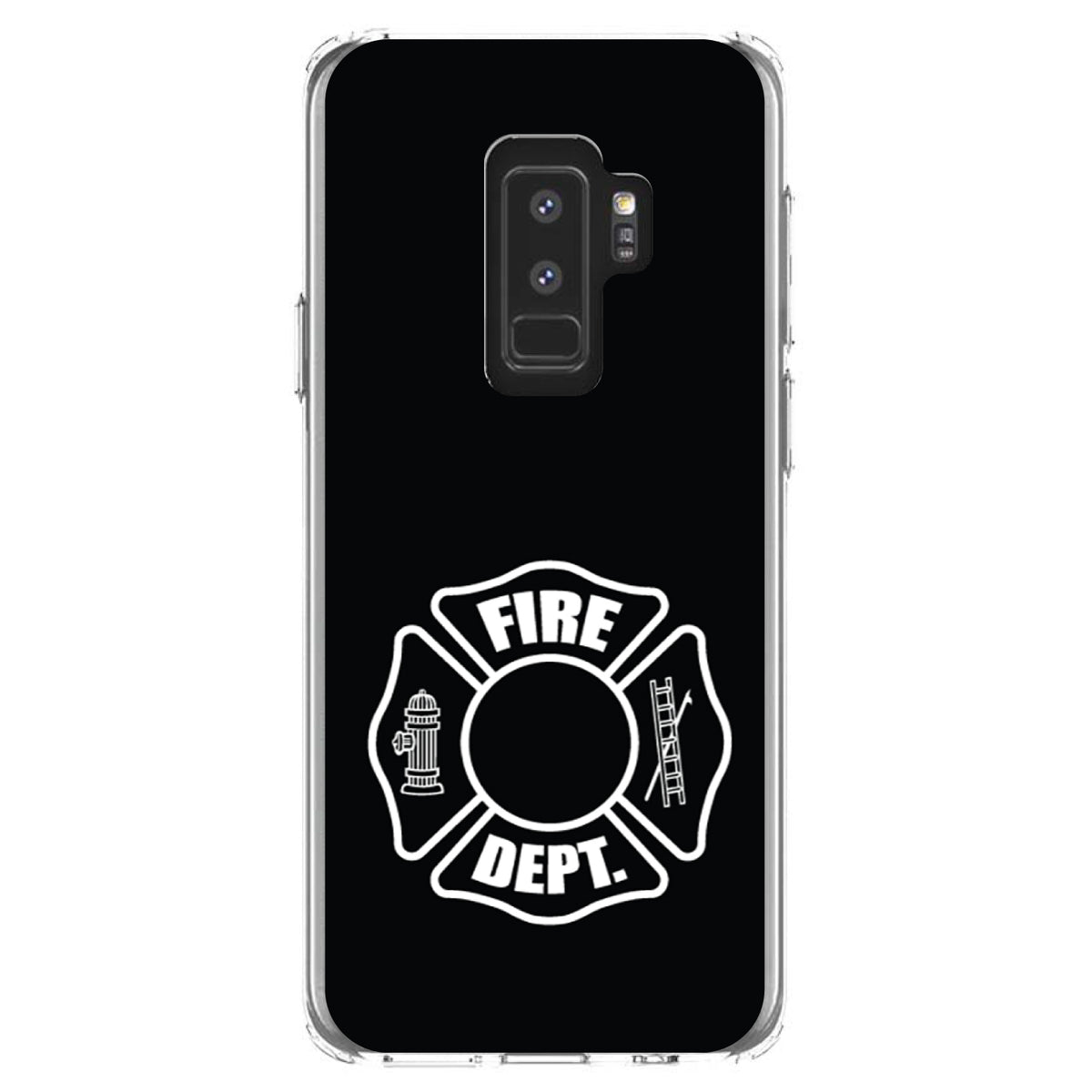 White Fire Department Maltese Cross Clear Shockproof iPhone Case, view 20