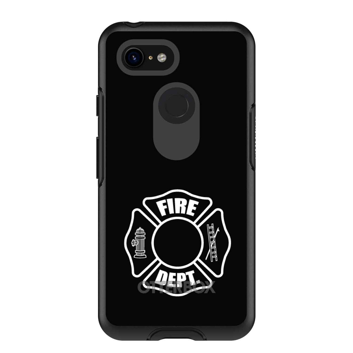 White Fire Department OtterBox Symmetry Case for iPhone & Galaxy, view 15