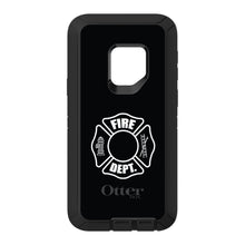 DistinctInk™ OtterBox Defender Series Case for Apple iPhone / Samsung Galaxy / Google Pixel - White Fire Department