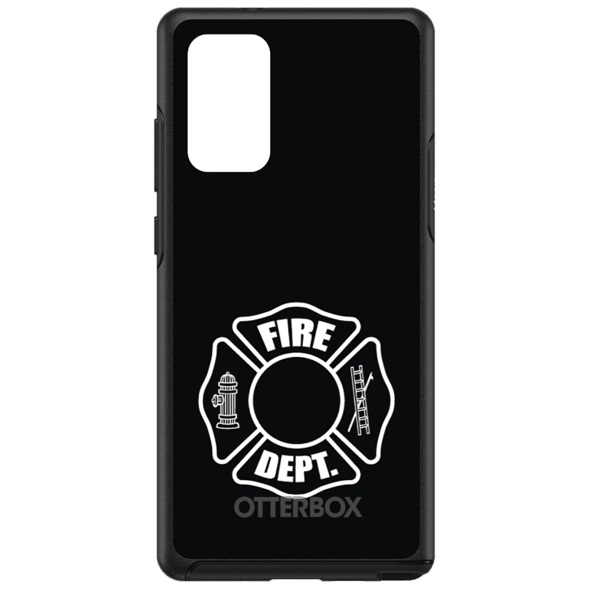 White Fire Department OtterBox Symmetry Case for iPhone & Galaxy, view 10