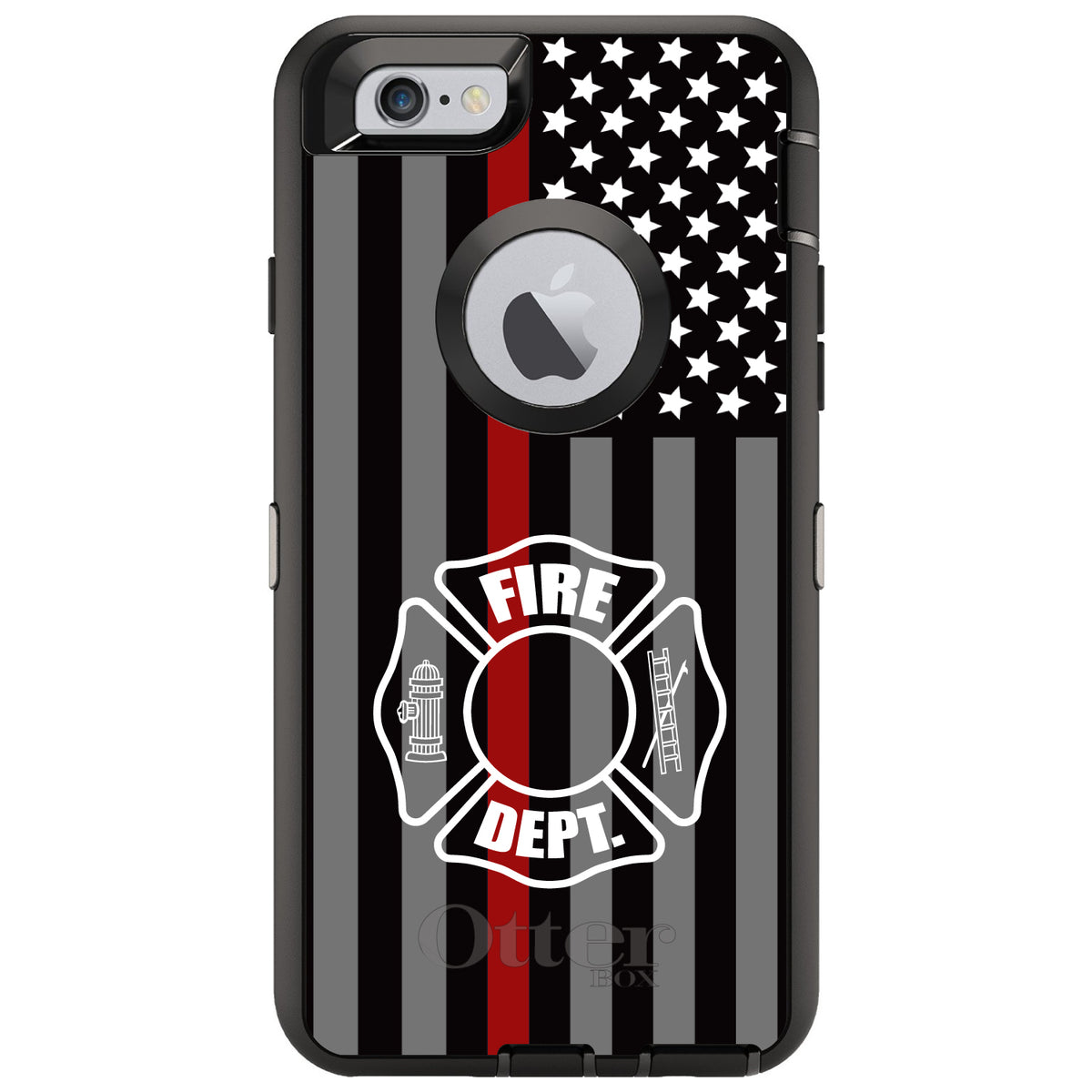 FD Thin Red Line OtterBox Defender Case for iPhone & Galaxy, view 4