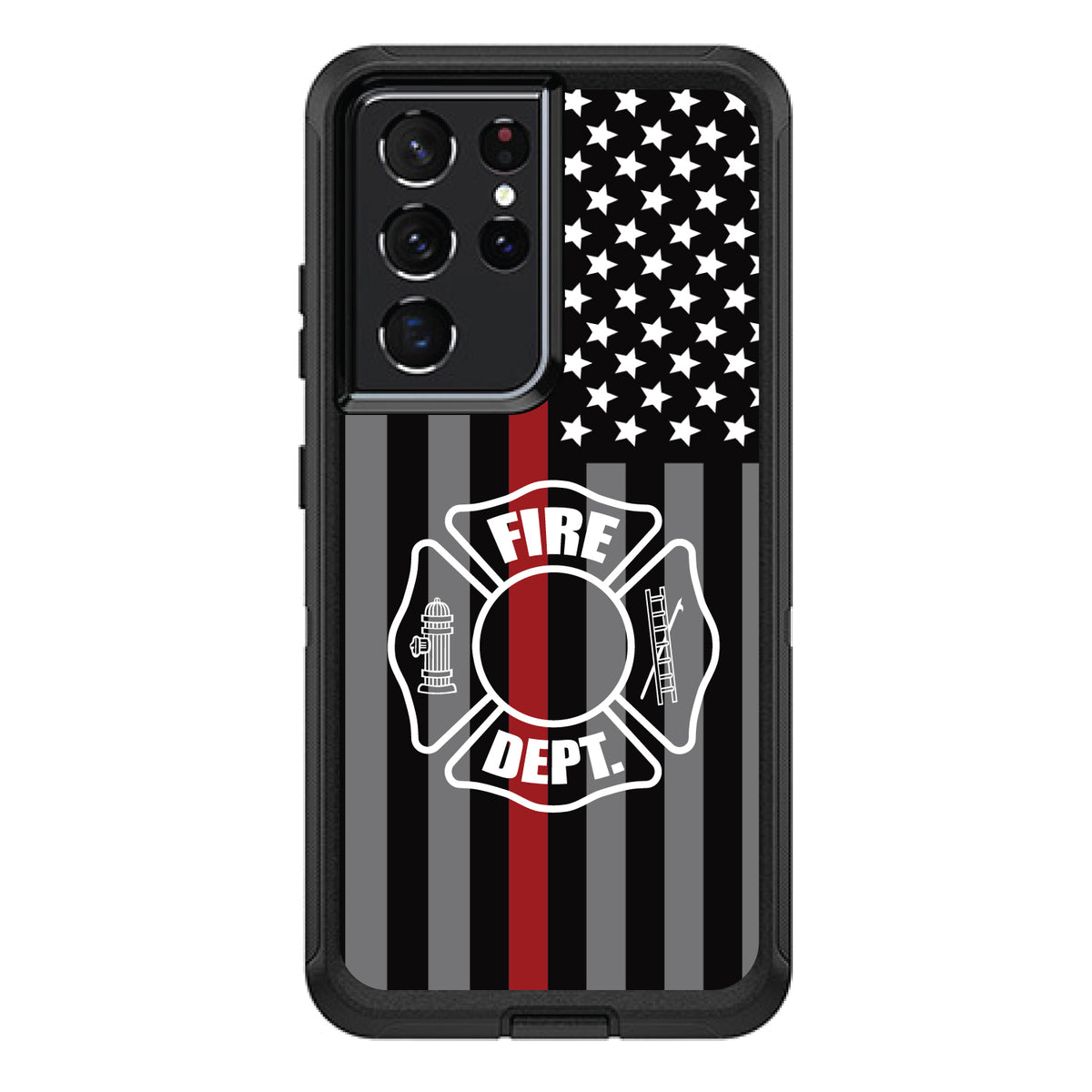 FD Thin Red Line OtterBox Defender Case for iPhone & Galaxy, view 7